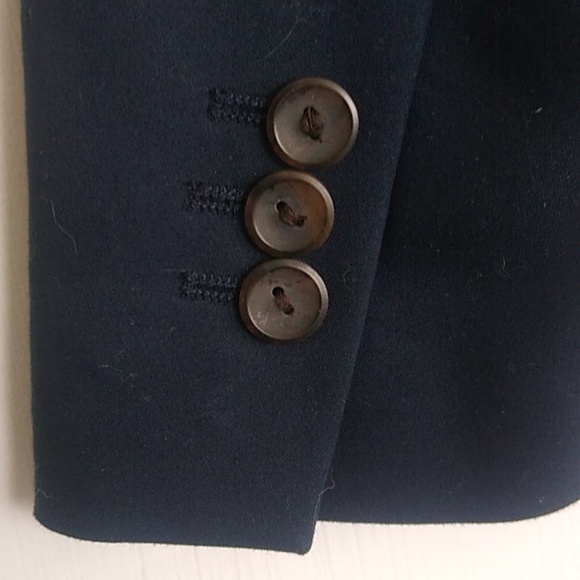 Zara Basic Womens Navy Blue Blazer size Small Single Button like new - Picture 4 of 14